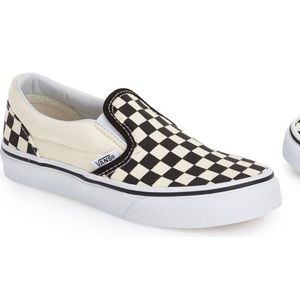 Vans classic checker slip on